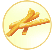 French fries 3/8